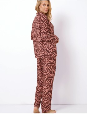 Пижама с брюками из вискозы Aruelle ROSABEL, Цвет: коричневая роза, Размеры: S, изображение 3