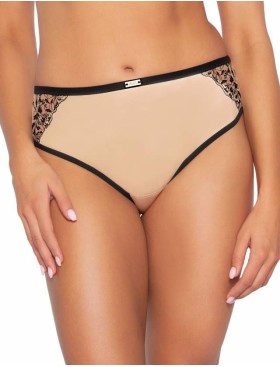 Трусы слипы Ava RETRO 2060 figi Beige, Цвет: чёрно-бежевый, Размеры: M