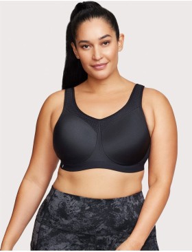 Бюстгальтер для спорта Glamorise GI9066 черный, Цвет: черный, Размеры: 85E, изображение 7