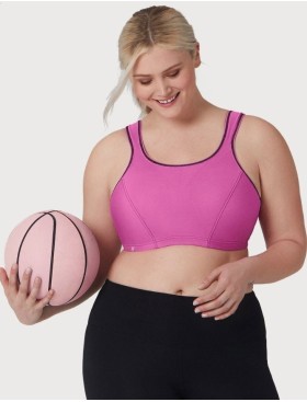 Спортивный бюстгальтер Glamorise GI9160 розовый, Цвет: розовый, Размеры: 100C, изображение 7