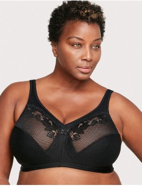 Бескаркасный бюстгальтер минимайзер Glamorise GI1003 черный, Цвет: черный, Размеры: 95H, изображение 3