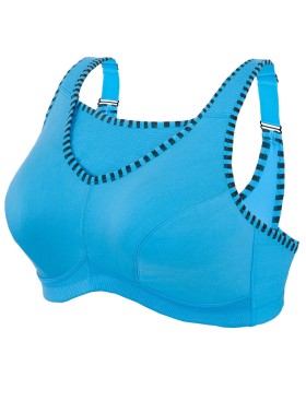 Бюстгальтер для спорта Glamorise GI1066 бирюзовый, Цвет: бирюзовый, Размеры: 110C, изображение 6