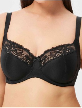 Бюстгальтер с мягкой чашкой Milavitsa 104960 черный с нюдом, Цвет: черный с нюдом, Размеры: 90H