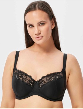 Бюстгальтер с мягкой чашкой Milavitsa 104960 черный с нюдом, Цвет: черный с нюдом, Размеры: 90H, изображение 3