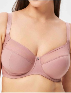 Бюстгальтер-минимайзер мягкий Milavitsa 107630 камелия/нюд, Цвет: камелия/нюд, Размеры: 95F