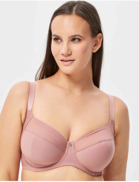 Бюстгальтер-минимайзер мягкий Milavitsa 107630 камелия/нюд, Цвет: камелия/нюд, Размеры: 95F, изображение 4