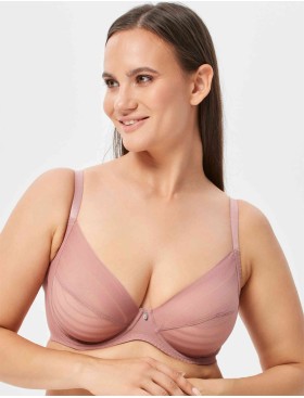 Бюстгальтер-минимайзер мягкий Milavitsa 127630 камелия/нюд, Цвет: камелия/нюд, Размеры: 85E, изображение 3