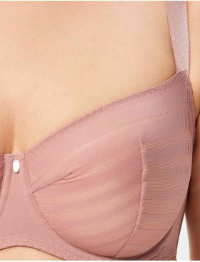 Бюстгальтер балконет мягкий Milavitsa 127640 камелия/нюд, Цвет: камелия/нюд, Размеры: 80F, изображение 6