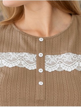 Женский домашний костюм Opium M-142/P-123, Цвет: бежевый, Размеры: 2XL, изображение 4