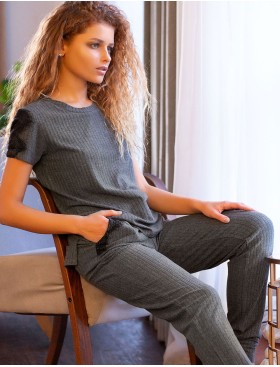 Женский домашний комплект Opium M-57/P-46, Цвет: серый, Размеры: S