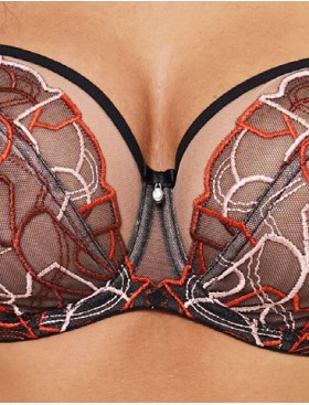 Бюстгальтер мягкий Subtille AMANDA soft черный с красным, Цвет: черный+красный, Размеры: 70L, изображение 4