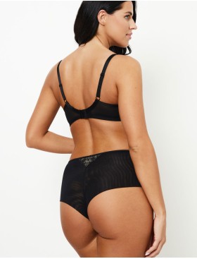 Трусики бразилиана Subtille AVRIL mini, Цвет: черный+телесный, Размеры: 2XL, изображение 4