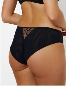 Трусы бразилиана Subtille VENETIA BLACK brazilian, Цвет: черно-бежевый, Размеры: S, изображение 2