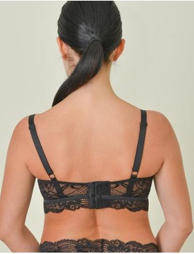 Бюстгальтер бралетт на косточках VOVA LAURA V32519 черный, Цвет: черный, Размеры: 70C, изображение 3