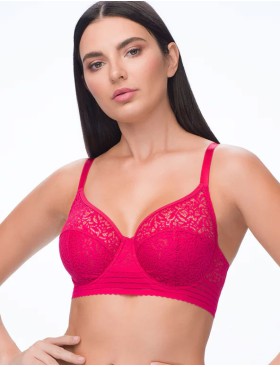 Мягкий бюстгальтер с широким поясом VOVA PAOLA V48411 азалия, Цвет: азалия, Размеры: 75E, изображение 3