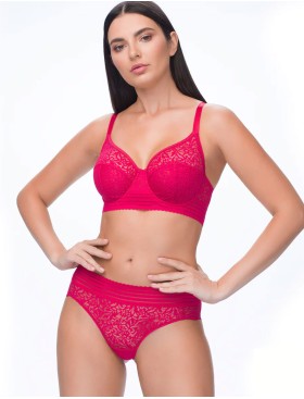 Мягкий бюстгальтер с широким поясом VOVA PAOLA V48411 азалия, Цвет: азалия, Размеры: 75E, изображение 2