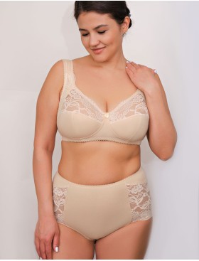 Хлопковый бюстгальтер без косточек Valmira 1101-1102 бежевый, Цвет: бежевый, Размеры: 100G, изображение 7