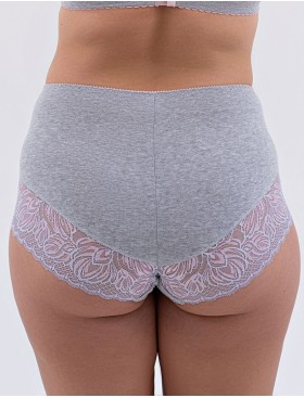Трусы хлопковые Valmira 2911/C серый с лотосом, Цвет: серый с лотосом, Размеры: M, изображение 2