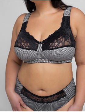 Хлопковый бюстгальтер Valmira 1101/G-1102/G гусиные лапки, Цвет: гусиные лапки, Размеры: 90D, изображение 6