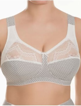 Хлопковый бюстгальтер Valmira 1101/G-1102/G молочная графика, Цвет: молочная графика, Размеры: 100G