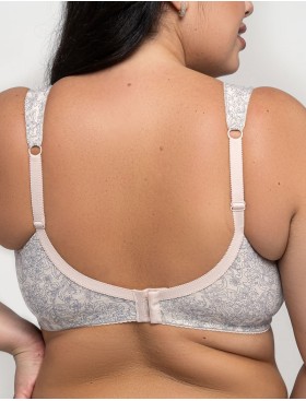 Хлопковый бюстгальтер Valmira 1101/G-1102/G синий меланж, Цвет: синий меланж, Размеры: 100G, изображение 2