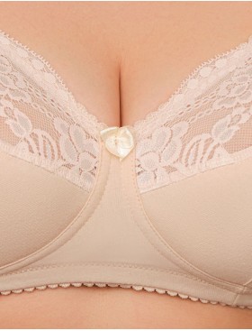 Хлопковый бюстгальтер без косточек Valmira 1101-1102 бежевый, Цвет: бежевый, Размеры: 100G, изображение 5