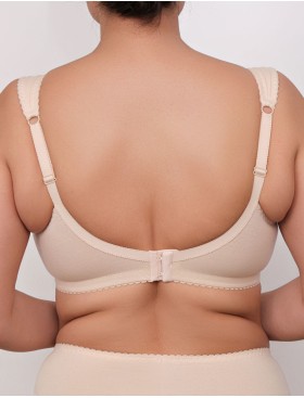 Хлопковый бюстгальтер без косточек Valmira 1101-1102 бежевый, Цвет: бежевый, Размеры: 100G, изображение 2