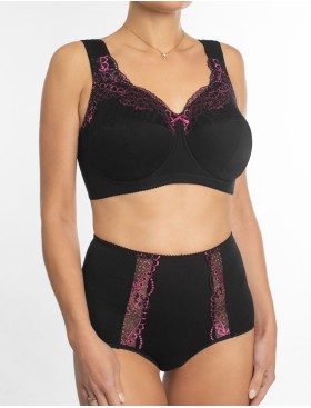 Трусы хлопковые высокие Valmira 2915 ночная азалия, Цвет: ночная азалия, Размеры: M, изображение 3