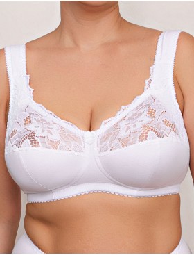 Усиленный хлопковый бюстгальтер Valmira 1104 белый, Цвет: белый, Размеры: 100H