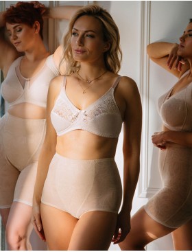 Хлопковый бюстгальтер с перфорацией Valmira 1141/A пион ажур, Цвет: пион ажур, Размеры: 75B, изображение 2