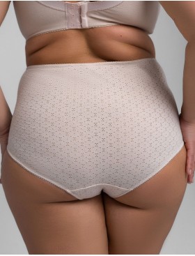 Хлопковые высокие трусы Valmira 2914/A пион ажур, Цвет: пион ажур, Размеры: S, изображение 2