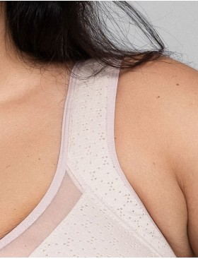 Бюстгальтер хлопковый с перфорацией Valmira 1145/A пион ажур, Цвет: пион ажур, Размеры: 100C, изображение 4