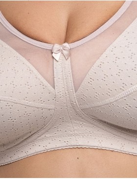 Бюстгальтер хлопковый с перфорацией Valmira 1145/A пион ажур, Цвет: пион ажур, Размеры: 100C, изображение 5
