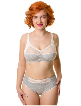 Хлопковый бюстгальтер без косточек Valmira 1201/G молочная графика, Цвет: молочная графика, Размеры: 75B, изображение 2