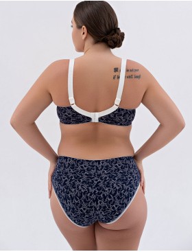 Натуральный бюстгальтер Valmira 1203/C синий с молоком, Цвет: синий с молоком, Размеры: 85C, изображение 8