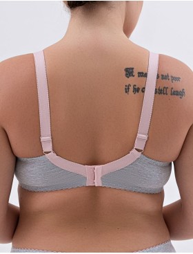 Натуральный бюстгальтер Valmira 1203/C серый меланж, Цвет: серый меланж, Размеры: 80F, изображение 2