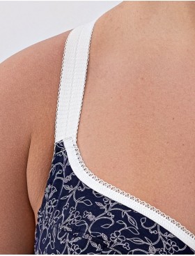 Натуральный бюстгальтер Valmira 1203/C синий с молоком, Цвет: синий с молоком, Размеры: 85C, изображение 4