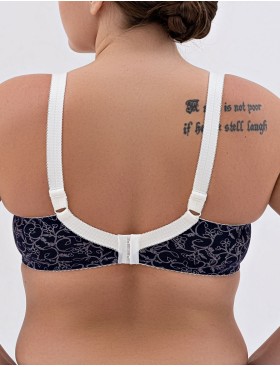 Натуральный бюстгальтер Valmira 1203/C синий с молоком, Цвет: синий с молоком, Размеры: 85C, изображение 2