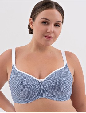 Бюстгальтер из хлопка Valmira 1203/G нежно-васильковый, Цвет: нежно-васильковый, Размеры: 85E, изображение 3