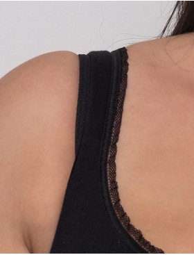 Хлопковый бюстгальтер на каркасах Valmira 1204 тисненый черный, Цвет: тисненый черный, Размеры: 80I, изображение 5