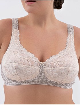 Хлопковый бюстгальтер без косточек Valmira 1205/G пион меланж, Цвет: пион меланж, Размеры: 90D