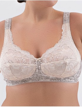 Бюстгальтер хлопковый без косточек Valmira 1206/G пион меланж, Цвет: пион меланж, Размеры: 90D