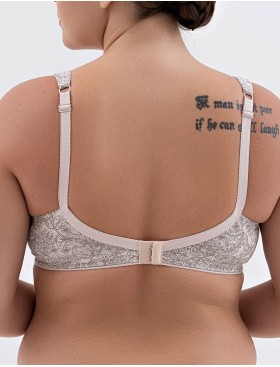 Хлопковый бюстгальтер без косточек Valmira 1205/G пион меланж, Цвет: пион меланж, Размеры: 90D, изображение 2