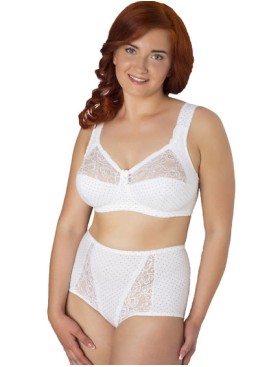 Высокие хлопковые трусы Valmira 2918/C белый в крапинку, Цвет: белый в крапинку, Размеры: M, изображение 2