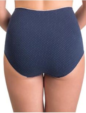 Высокие хлопковые трусы Valmira 2918/C синий в крапинку, Цвет: синий в крапинку, Размеры: M, изображение 2