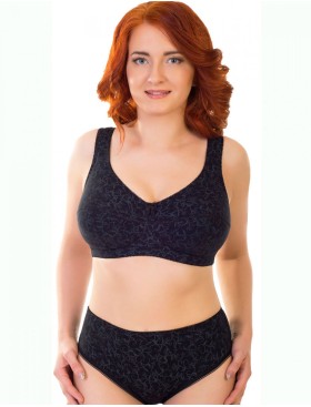 Бюстгальтер на широких лямках Valmira 1121/C черный с серым, Цвет: черный с серым, Размеры: 115D, изображение 9