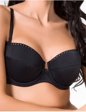 Бюстгальтер балконет Alles ELENA II U черный, Цвет: черный, Размеры: 75G