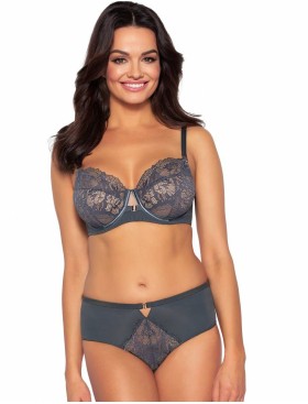 Полумягкий кружевной бюстгальтер Ava YUCCA 1937 PU графит, Цвет: графит, Размеры: 70I, изображение 3