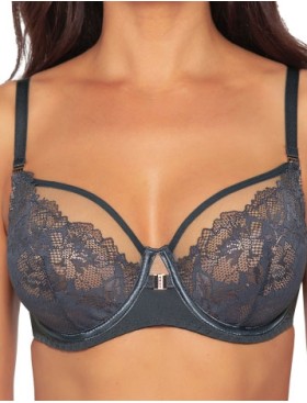 Мягкий кружевной бюстгальтер Ava YUCCA 1938 M графит, Цвет: графит, Размеры: 70I