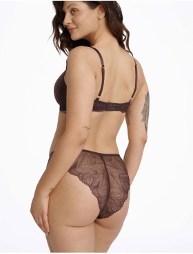 Бюстгальтер с гладкой чашкой Esotiq IDALIS 40999 шоколадный, Цвет: шоколадный, Размеры: 80C, изображение 7